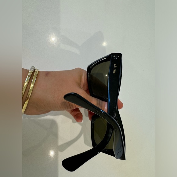 Celine Sunglasses Black Angular Shape - Picture 2 of 3